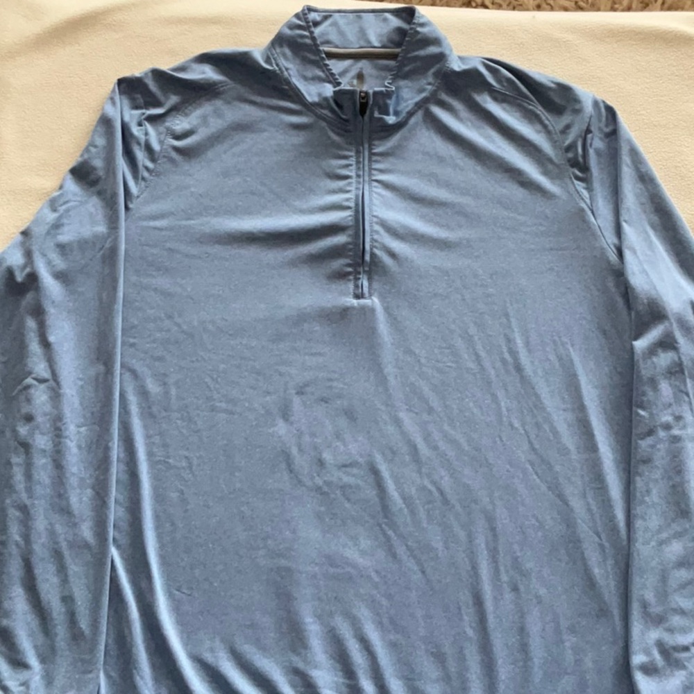 Blue Quarter Zip Johnnie-O Turtle Neck Mens Size XL